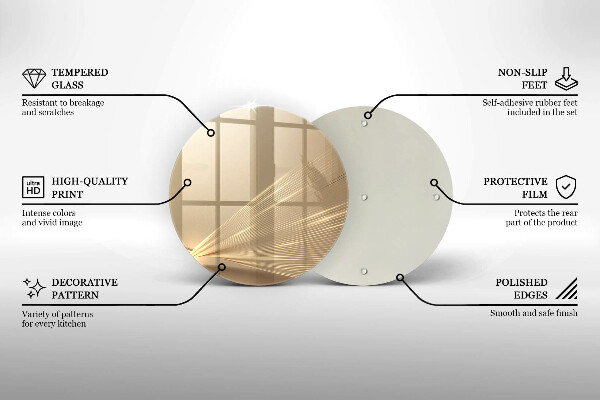 Kuchynská doska veľká zo skla Moderná abstrakcia