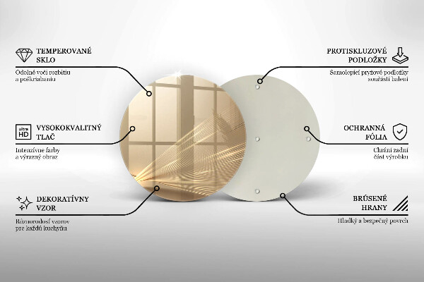 Kuchynská doska veľká zo skla Moderná abstrakcia