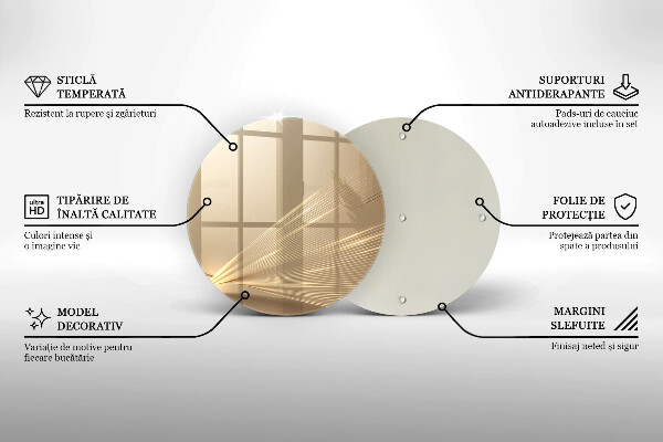 Kuchynská doska veľká zo skla Moderná abstrakcia