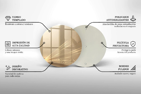 Kuchynská doska veľká zo skla Moderná abstrakcia