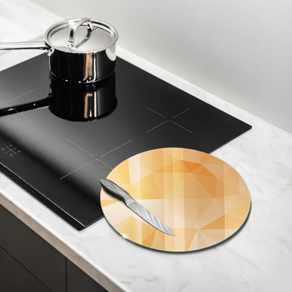 Kuchynská doska veľká zo skla Geometrické pozadie