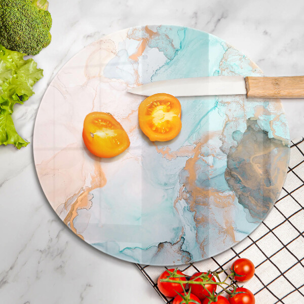 Kuchynská doska veľká zo skla Mramorová abstrakcia