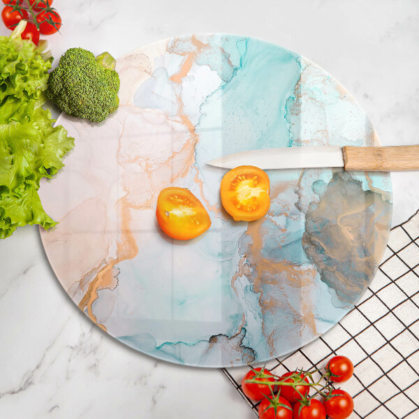 Kuchynská doska veľká zo skla Mramorová abstrakcia