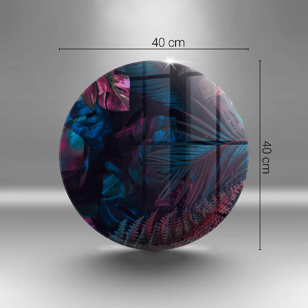 Kuchynská doska veľká zo skla Temná džungľa