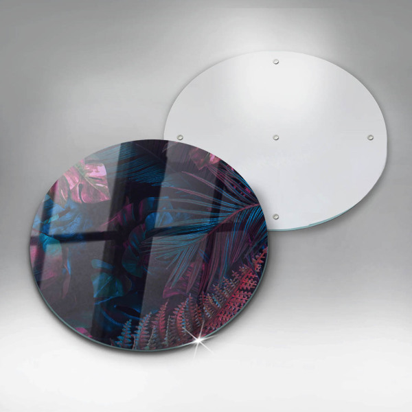 Kuchynská doska veľká zo skla Temná džungľa