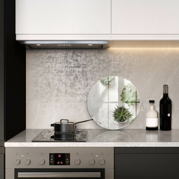 Kuchynská doska veľká zo skla Sukulenty na betóne