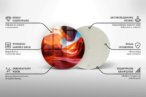Kuchynská doska zo skla Skalná krajina kaňonu