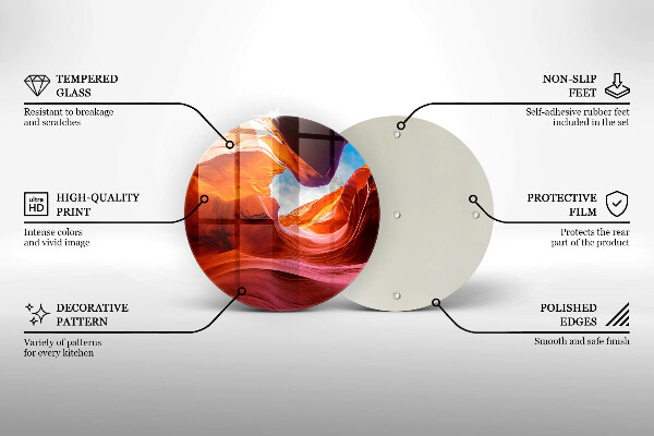 Kuchynská doska zo skla Skalná krajina kaňonu