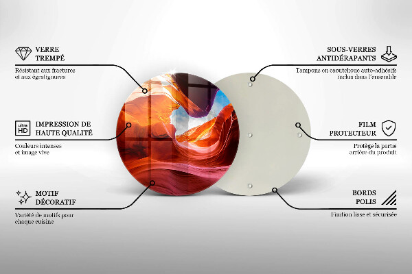 Kuchynská doska zo skla Skalná krajina kaňonu