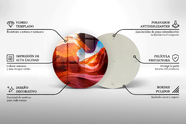 Kuchynská doska zo skla Skalná krajina kaňonu