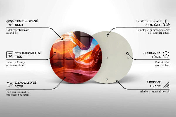 Kuchynská doska zo skla Skalná krajina kaňonu