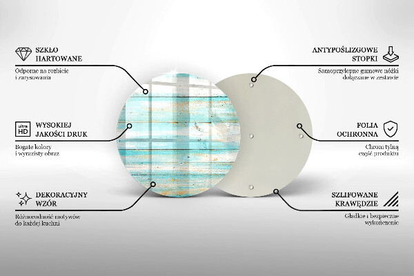 Kuchynská doska zo skla Vintage drevené dosky