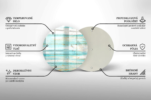 Kuchynská doska zo skla Vintage drevené dosky