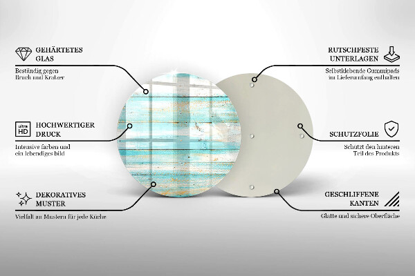 Kuchynská doska zo skla Vintage drevené dosky