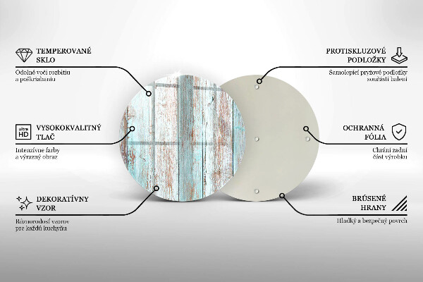 Kuchynská doska zo skla Staré vintage dosky