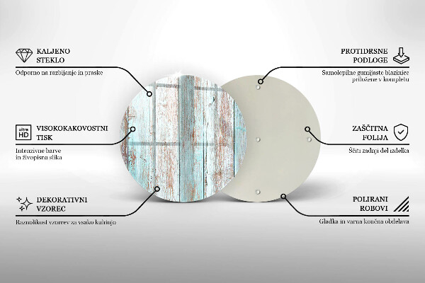 Kuchynská doska zo skla Staré vintage dosky