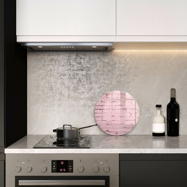 Kuchynská doska zo skla Pastelová tehlová stena