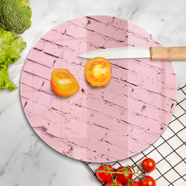 Kuchynská doska zo skla Pastelová tehlová stena