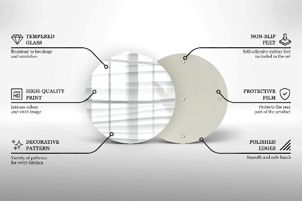 Kuchynská doska zo skla Moderná štruktúra