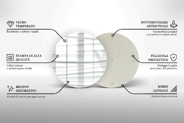 Kuchynská doska zo skla Moderná štruktúra
