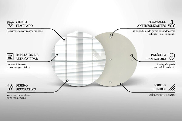 Kuchynská doska zo skla Moderná štruktúra