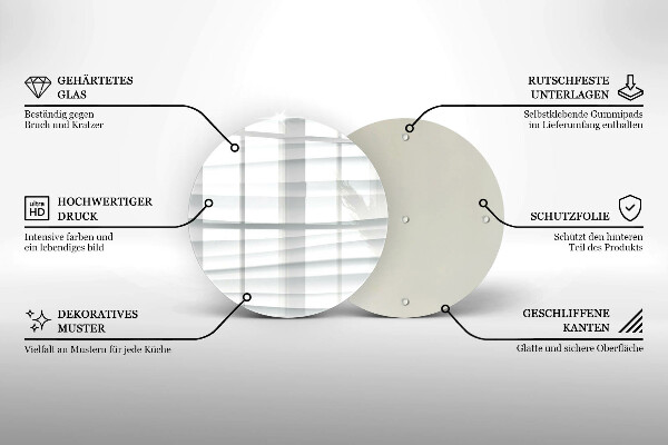 Kuchynská doska zo skla Moderná štruktúra