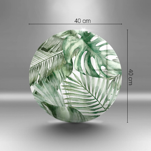 Kuchynská doska veľká zo skla Maľované listy