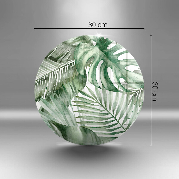 Kuchynská doska veľká zo skla Maľované listy