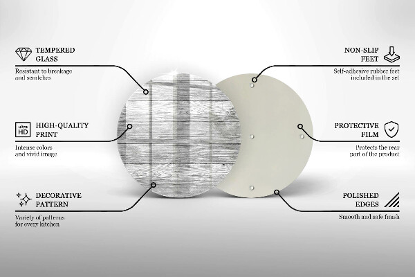 Kuchynská doska zo skla Staré drevené dosky