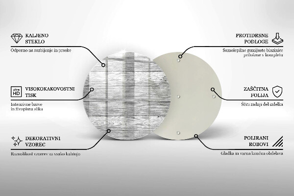 Kuchynská doska zo skla Staré drevené dosky