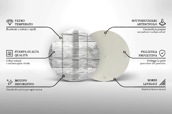 Kuchynská doska zo skla Staré drevené dosky