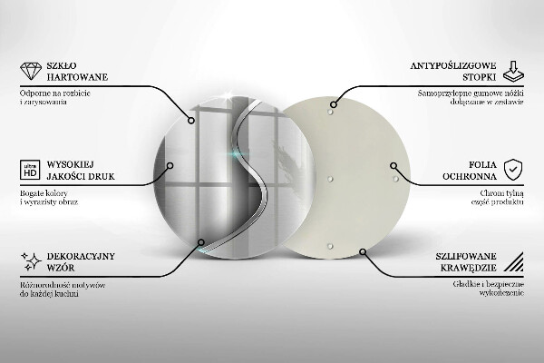 Kuchynská doska veľká zo skla Abstraktný strieborný kov