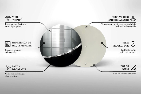 Kuchynská doska veľká zo skla Abstrakcia s kovom
