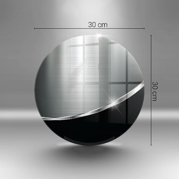 Kuchynská doska veľká zo skla Abstrakcia s kovom