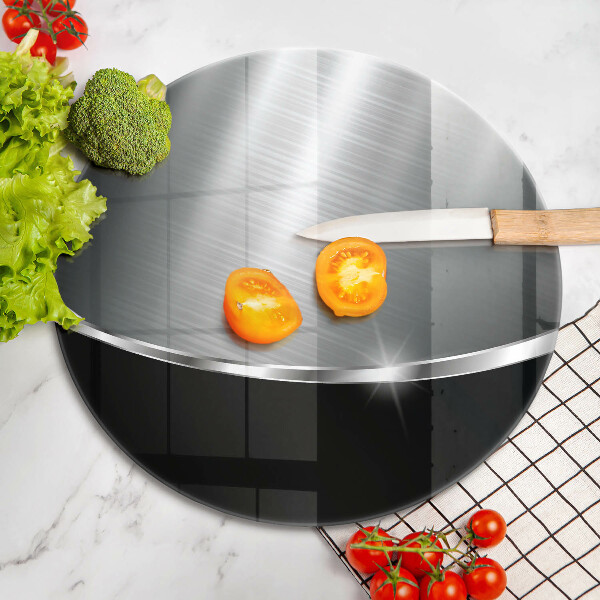 Kuchynská doska veľká zo skla Abstrakcia s kovom