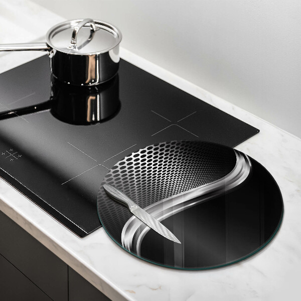 Kuchynská doska veľká zo skla Kovová konštrukcia