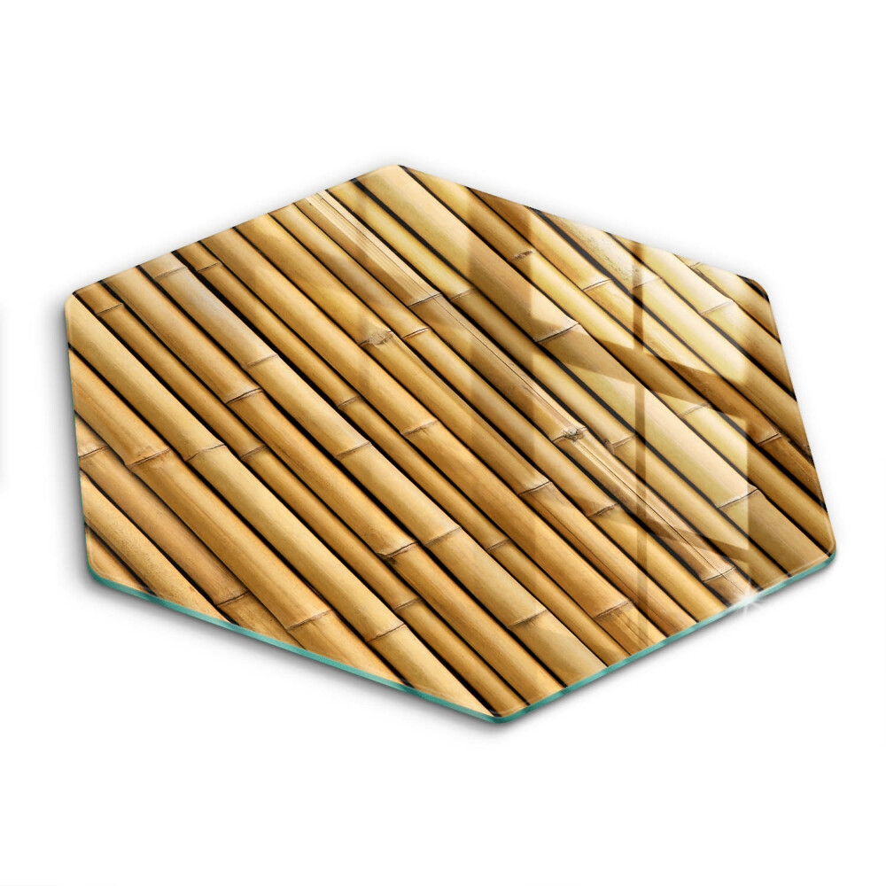 Kuchynská doska veľká zo skla Prírodný boho bambus