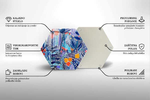 Kuchynská doska zo skla Maľovaná lúka