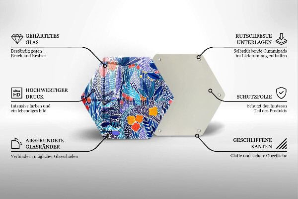 Kuchynská doska zo skla Maľovaná lúka