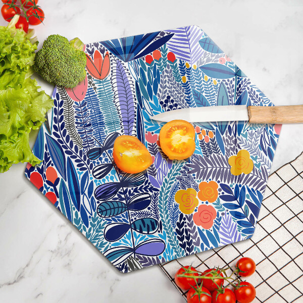 Kuchynská doska zo skla Maľovaná lúka