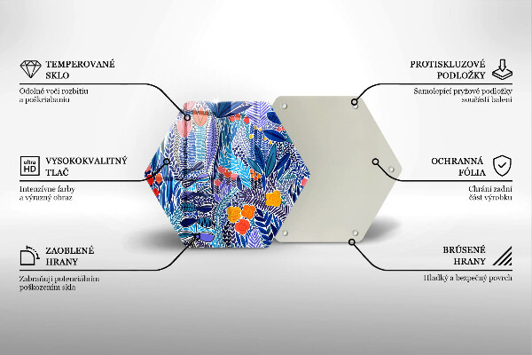 Kuchynská doska zo skla Maľovaná lúka