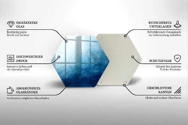 Kuchynská doska zo skla abstraktné pozadie