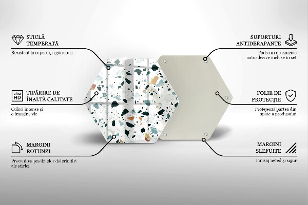 Kuchynská doska zo skla Ľahká kamenina