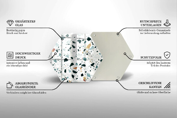 Kuchynská doska zo skla Ľahká kamenina