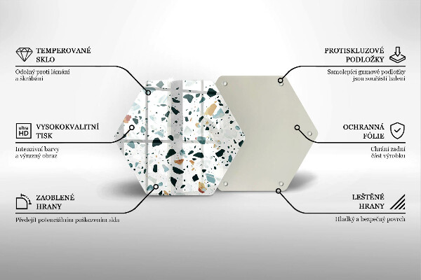 Kuchynská doska zo skla Ľahká kamenina