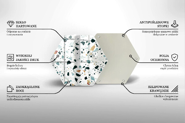 Kuchynská doska zo skla Ľahká kamenina