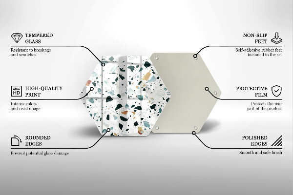 Kuchynská doska zo skla Ľahká kamenina