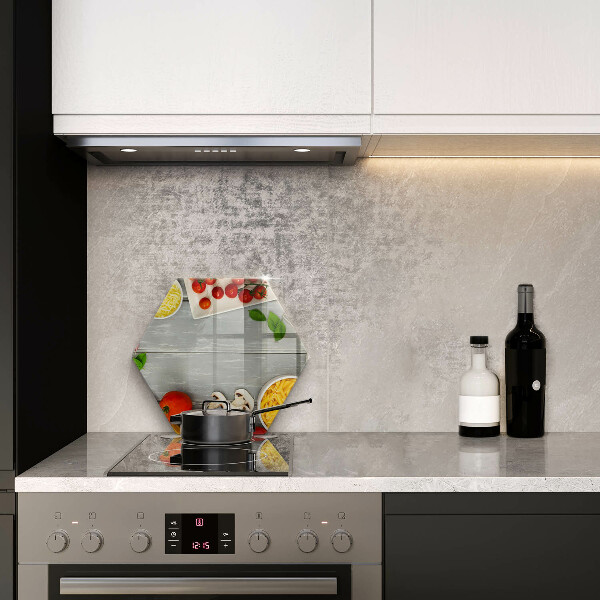 Kuchynská doska veľká zo skla Kuchynské jedlo