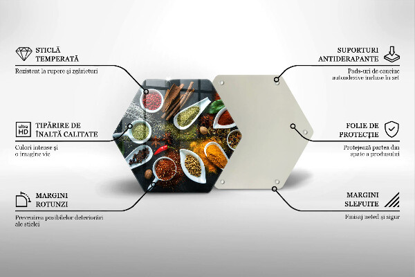 Kuchynská doska zo skla Kuchynské korenie