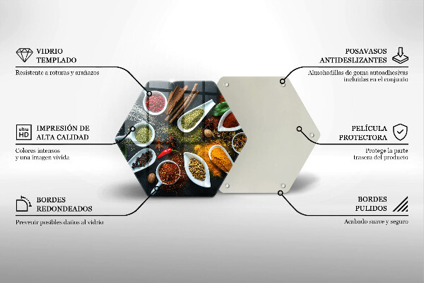 Kuchynská doska zo skla Kuchynské korenie